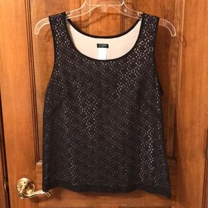 Black and cream jcrew blouse